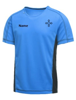 KACPH Mens Performance Blue T-Shirt - Front