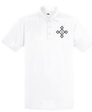 Load image into Gallery viewer, KACPH Mens Performence White Polo Shirt - Front