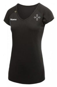 KACPH Womens Performance BlackT-Shirt - Front